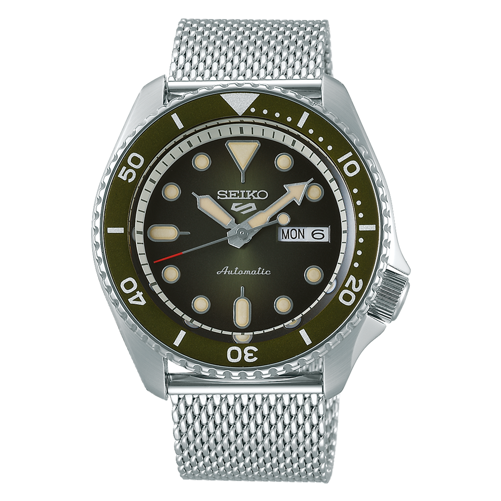 Seiko 5 Sports Men's Watch Green Dial Automatic SRPD75K1