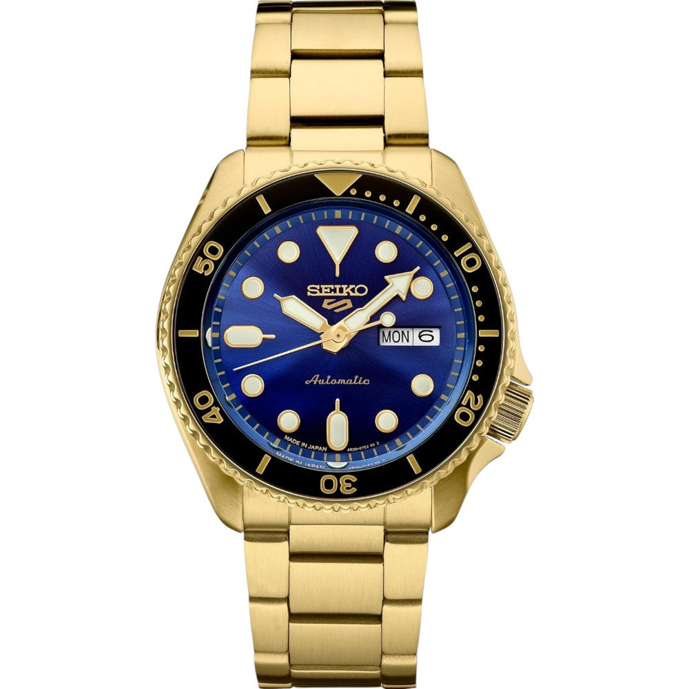 Seiko 5 Sports Special Creation Men's Watch Blue Gold Automatic SRPK20