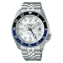 Seiko 5 Sports GMT Men's Watch Silver Dial Automatic SSK033K1
