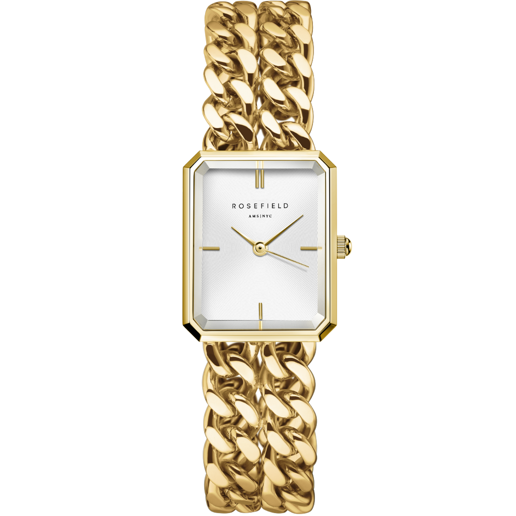 Rosefield Studio Double Chain Ladies Watch Gold SWGSG-O76