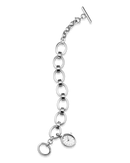 Rosefield Oval Charm Chain Ladies Watch Silver SWSSS-OV14