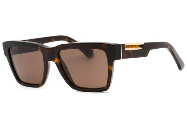 Dolce & Gabbana Ladies Rectangular Sunglasses Havana DG4465