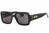 Moschino Ladies Sunglasses Rectangular Black MOS063/S - 807/IR Moschino