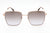 Moschino Ladies Sunglasses Square Rose Gold MOS072/G/S-0DDBQR