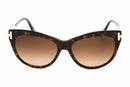 Tom Ford Kira Ladies Sunglasses Cat-Eye Havana FT0821 - 52F Tom Ford