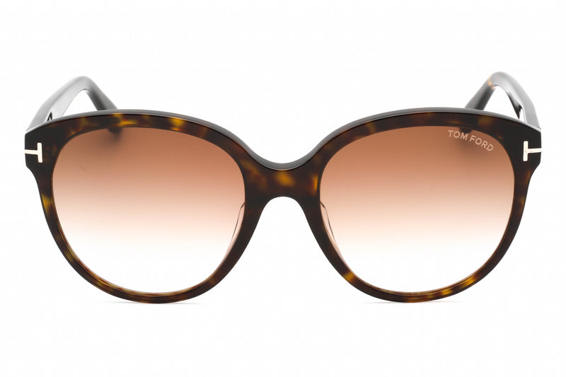 Tom Ford Nora Ladies Sunglasses Round Havana FT0957-D 52F