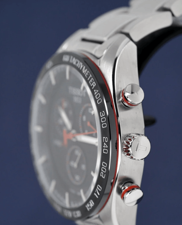 Tissot PRS 516 Watch Men's Silver/Black Chronograph T1004171105101 - WatchStatus Ltd