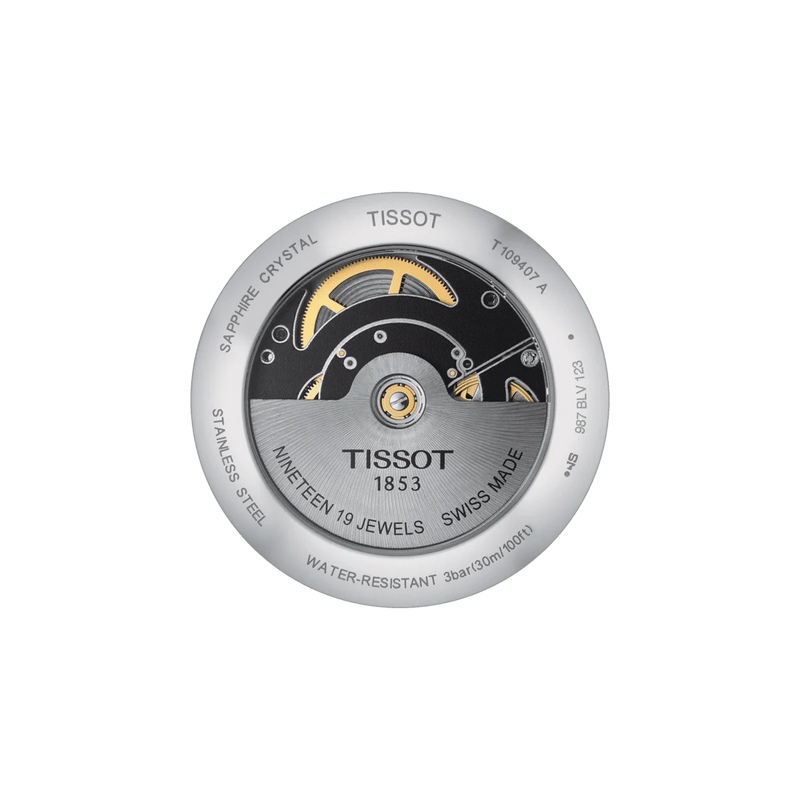 Tissot Everytime Men's Watch Swissmatic Black Leather T1094071605100