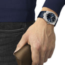 Tissot PRX Men's Blue Leather Watch T1374101604100 - WatchStatus Ltd