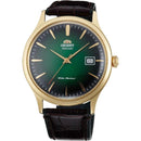 Orient Bambino Men's Watch Green Dial Brown Leather TAC08002F0