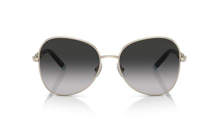 Tiffany & Co. Ladies Sunglasses Round Silver/Grey TF3086 - WatchStatus Ltd