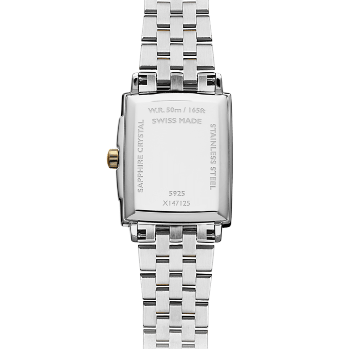 Raymond Weil Toccata Ladies Rectangular Watch Two-Tone 5925-STP-00300