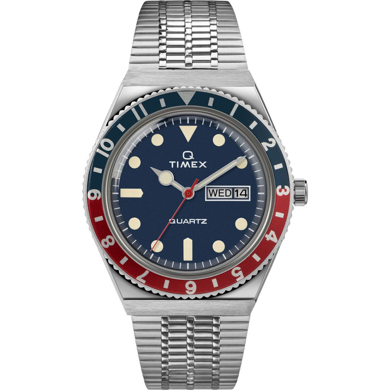 Timex Q Diver Men's Watch Blue Silver TW2T80700