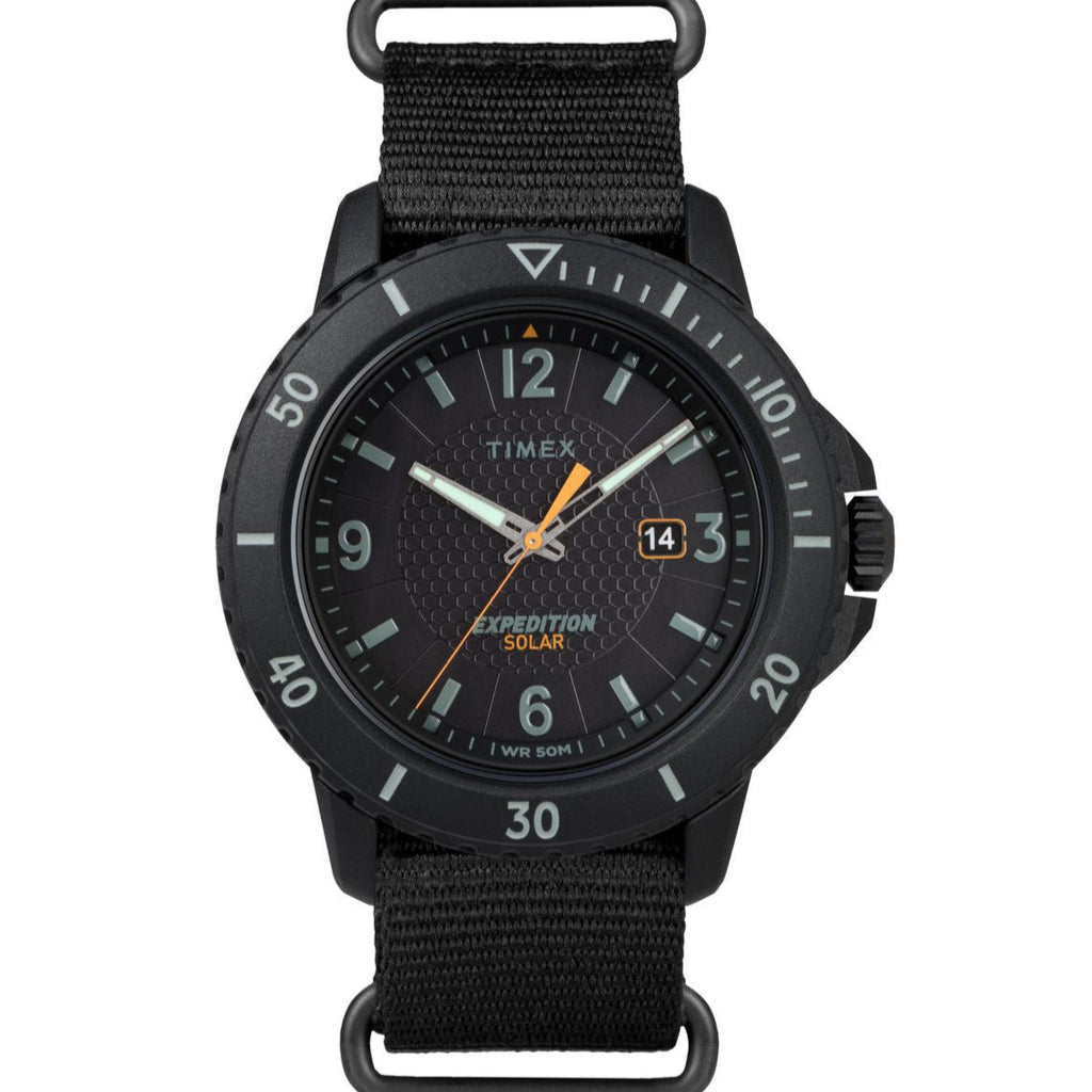 Timex Expedition Gallatin Men's Watch Black Solar Nylon TW2U30300