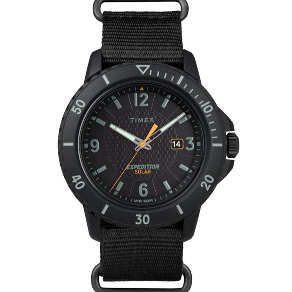 Timex Expedition Gallatin Men's Watch Black Solar Nylon TW2U30300