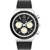 Timex Q Chronograph Men's Watch Black Leather TW2V42700 Timex