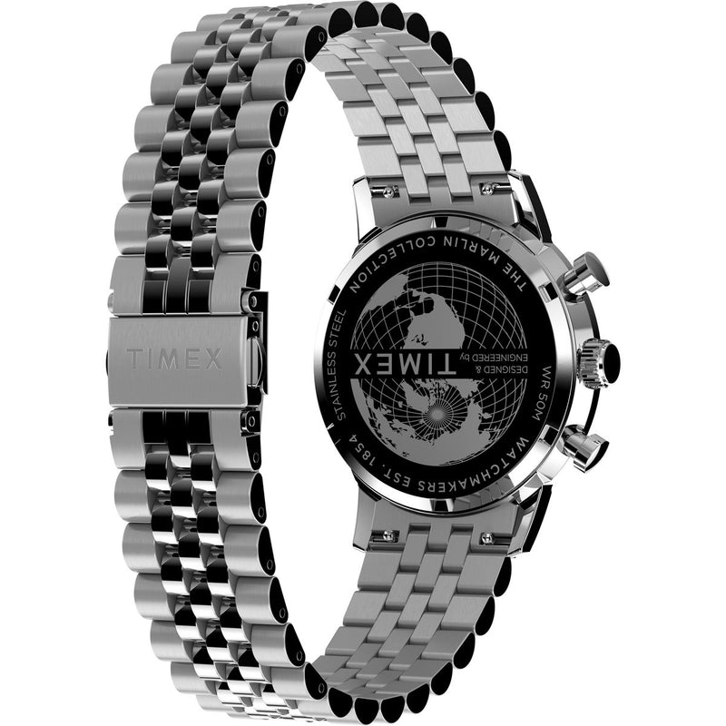 Timex Marlin Men's Watch Chronograph Silver TW2W10400