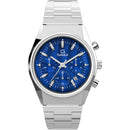 Timex Q Falcon Eye Men's Watch Chronograph Blue Silver TW2W33700