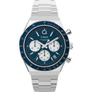 Timex Q Chronograph Men's Watch Blue Silver TW2W51600