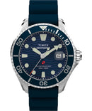 Timex Deep Water Men's Watch Meridian Blue Silver TW2W81500