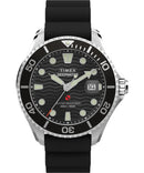 Timex Deep Water Men's Watch Black Silver TW2W81600