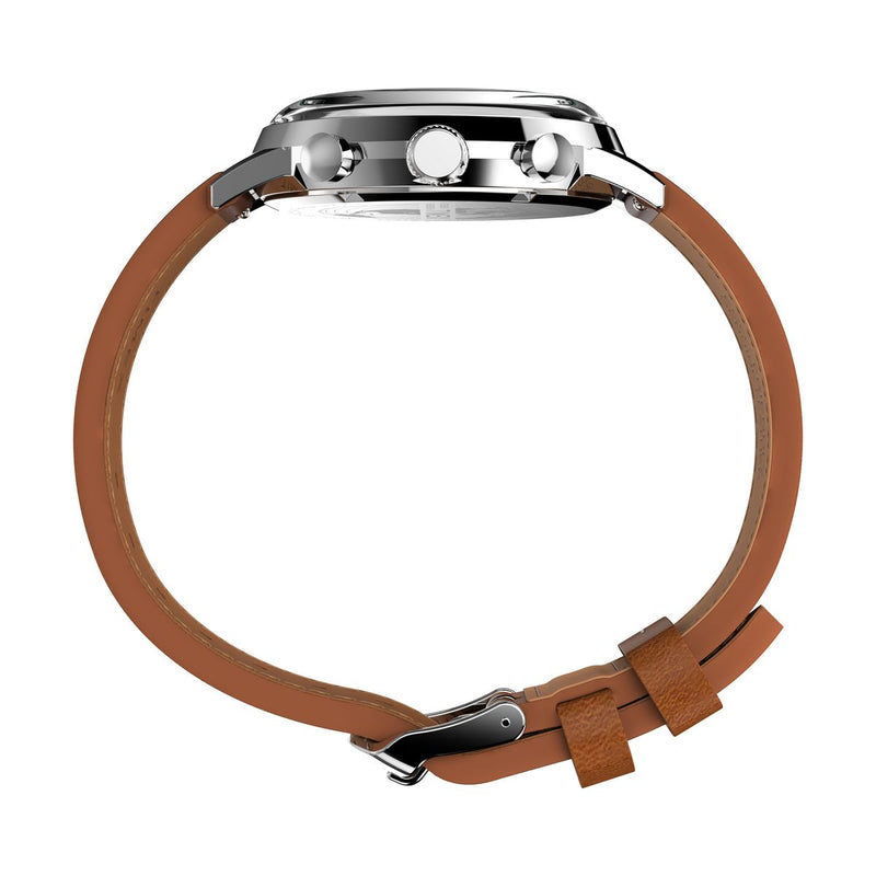 Timex Marlin® Men's Watch Chronograph Green Dial Brown Leather TW2W99100