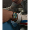 Timex Marlin® Men's Watch Chronograph Green Dial Brown Leather TW2W99100 Timex