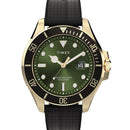 Timex Harborside Coast Men's Watch Green Gold Tone TW2Y05300