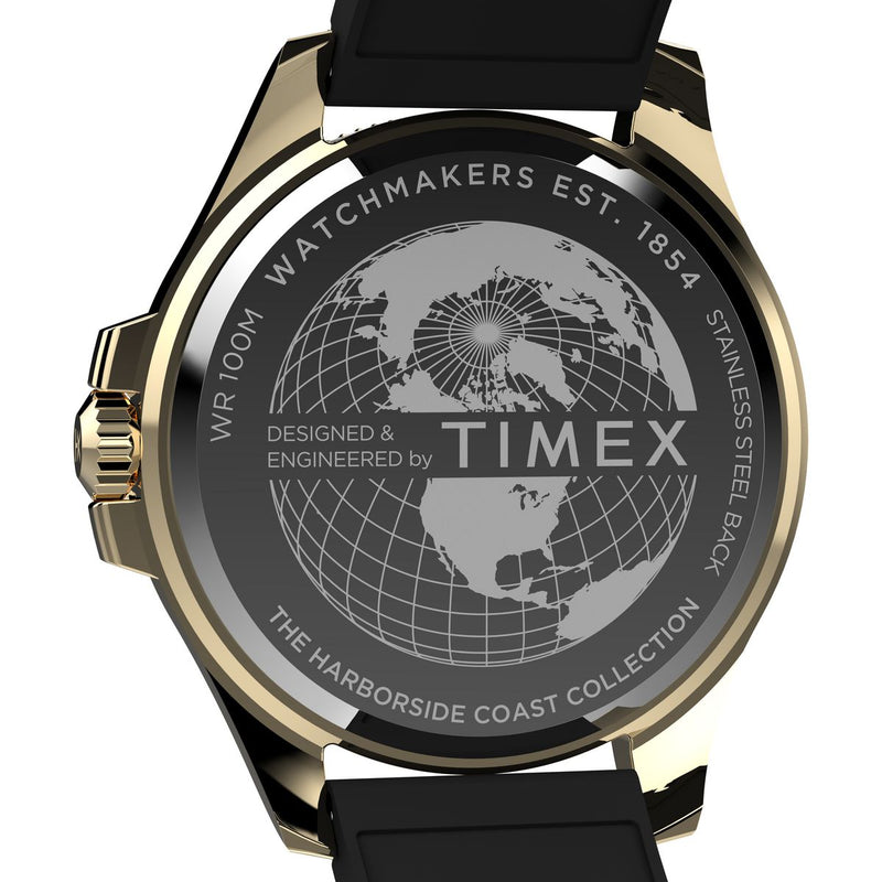 Timex Harborside Coast Men's Watch Green Gold Tone TW2Y05300