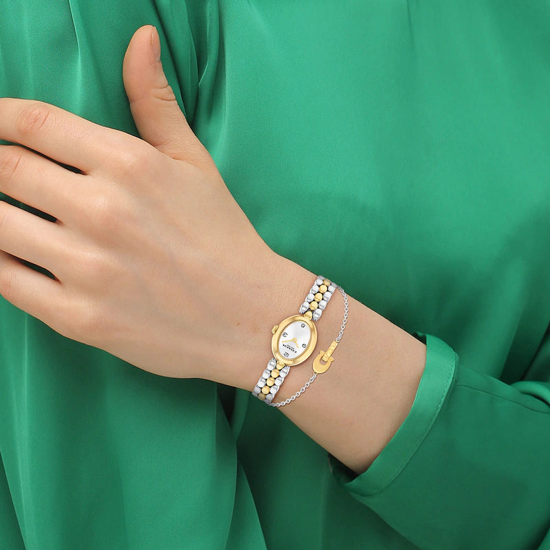 Coach Sammy Ladies Two-Tone Gift Set Watch 14000128