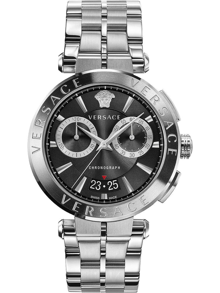 Versace Aion Men's Black Dial Chronograph Watch VBR080017 - WatchStatus Ltd