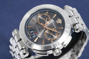 Versace Aion Watch Men's Silver with Black Dial Chronograph VE1D01920 - WatchStatus Ltd