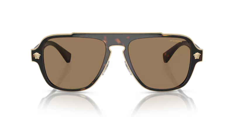 Versace Sunglasses Irregular Havana Frame VE2199 1252LA