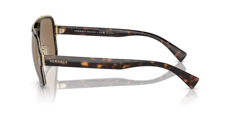 Versace Sunglasses Irregular Havana Frame VE2199 1252LA
