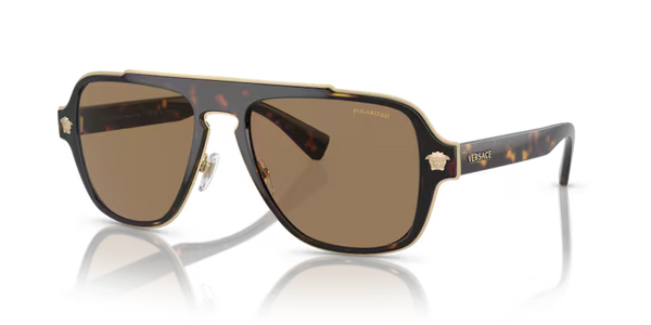 Versace Sunglasses Irregular Havana Frame VE2199 1252LA