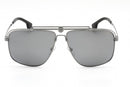 Versace VE2242 Gunmetal Grey Rectangular Sunglasses 1001Z3 - WatchStatus Ltd