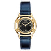 Versace Medusa Frame Watch Ladies Gold Blue Leather VEVF00720 Versace