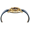Versace Medusa Frame Watch Ladies Gold Blue Leather VEVF00720 Versace
