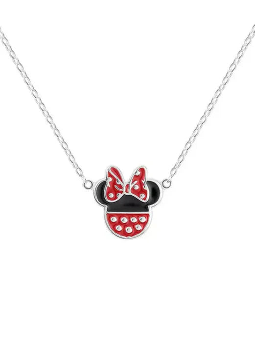 Disney Minnie Mouse Red Polka Dot Pendant Necklace