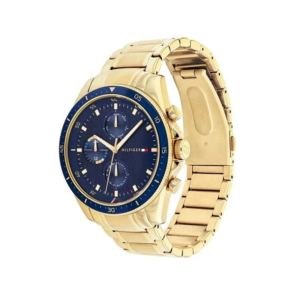 Tommy Hilfiger Parker Men's Blue Gold Watch 1791834