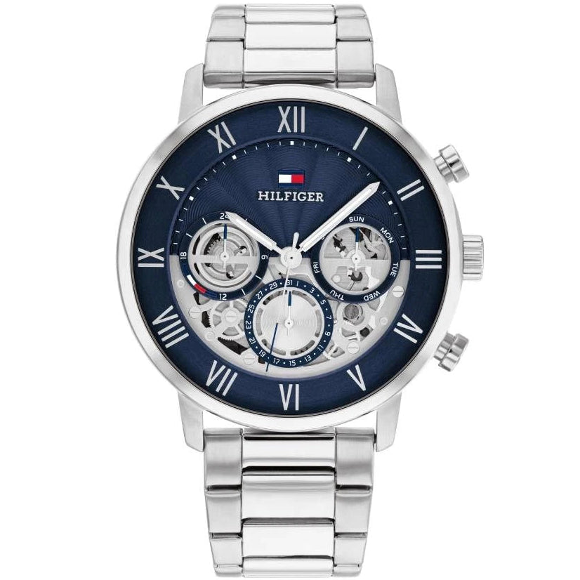 Tommy Hilfiger Legend Men's Blue Skeleton Watch 1710569