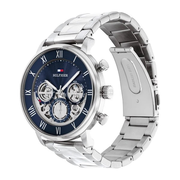 Tommy Hilfiger Legend Men's Blue Skeleton Watch 1710569