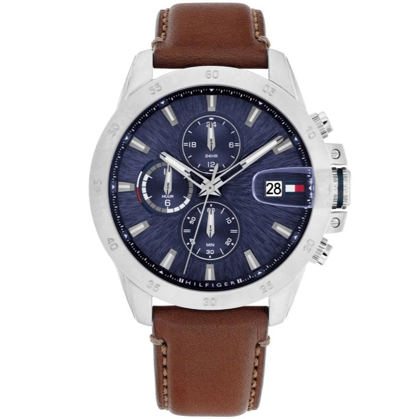 Tommy Hilfiger Jameson Men's Brown Leather Watch 1792195