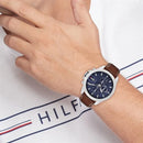 Tommy Hilfiger Jameson Men's Brown Leather Watch 1792195