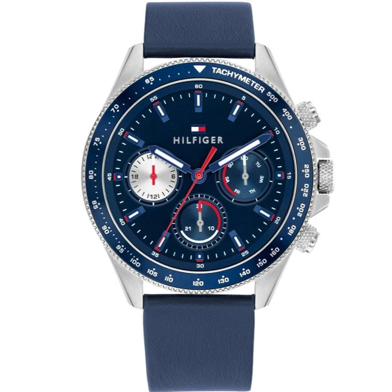 Tommy Hilfiger Clark Men's Blue Leather Watch 1792209