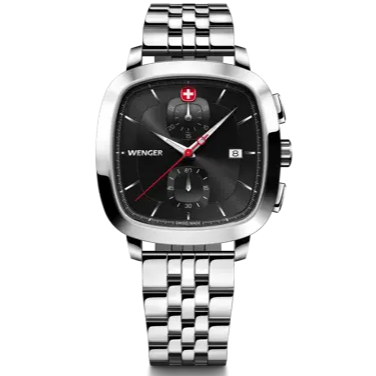 Wenger Vintage Classic Men's Watch Black Dial Chronograph 01.1933.101