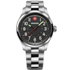 Wenger Terragraph Men's Watch Silver Black Dial 01.0541.122 Wenger