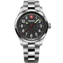 Wenger Terragraph Men's Watch Silver Black Dial 01.0541.122