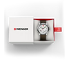 Wenger Terragraph Men's Watch Silver Leather Strap 01.0541.120 Wenger