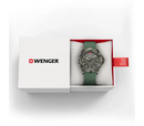 Wenger Seaforce Men's Watch Gunmetal / Green Silicone Strap 01.0641.143